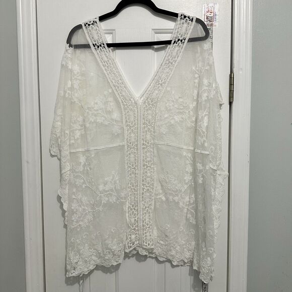 Cupshe White Lace Beach Cover Up NewOne Size XL - Picture 1 of 8